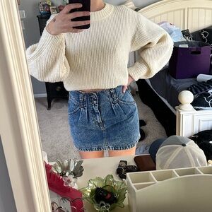 Vintage Abercrombie denim mini skirt